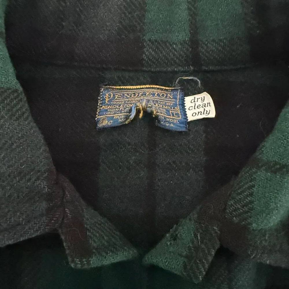 Pendleton Blackwatch Wool Jacket | Made in USA | Vintage 1970s Cruiser | Fits M
